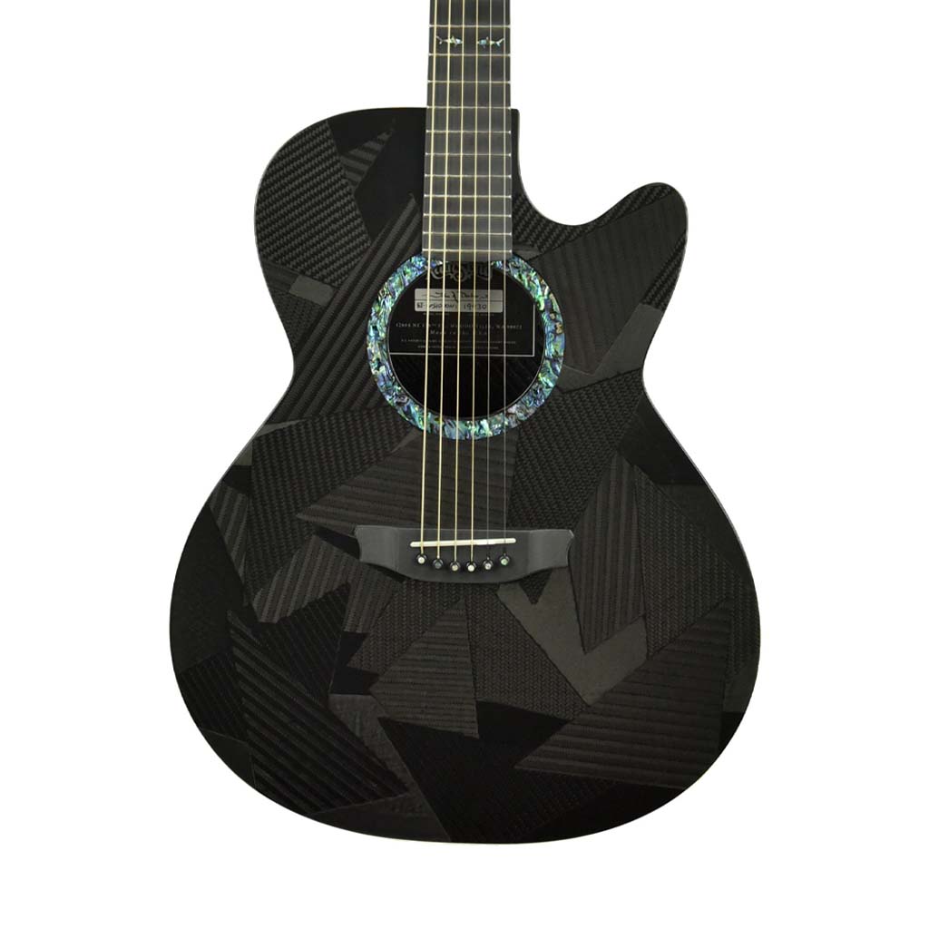Rainsong BI-WS1000N1 Black Ice Series Acoustic-Electric Guitar w/Case
