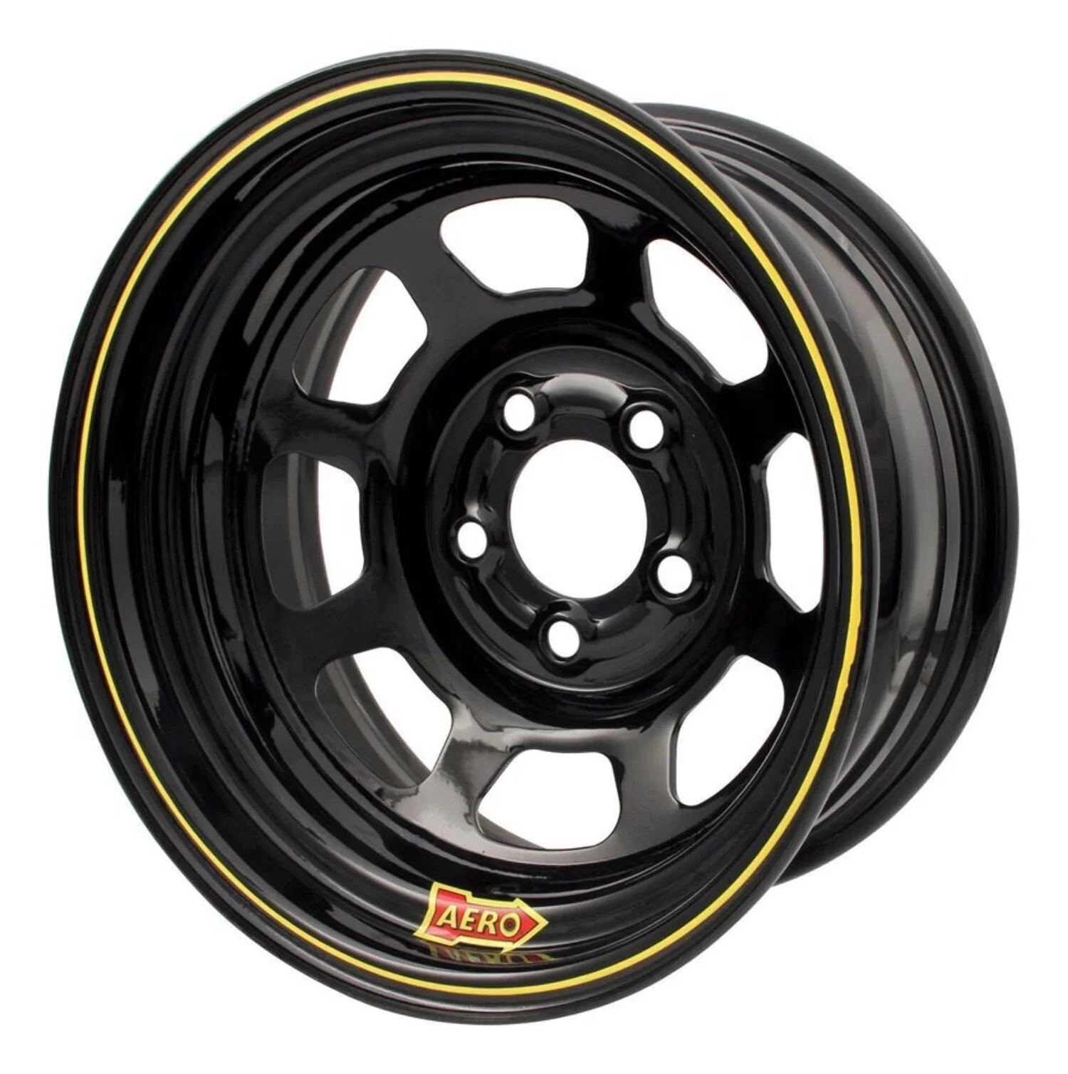 Aero Race Wheels 15X8 4In. 4.75 Black 50-184740