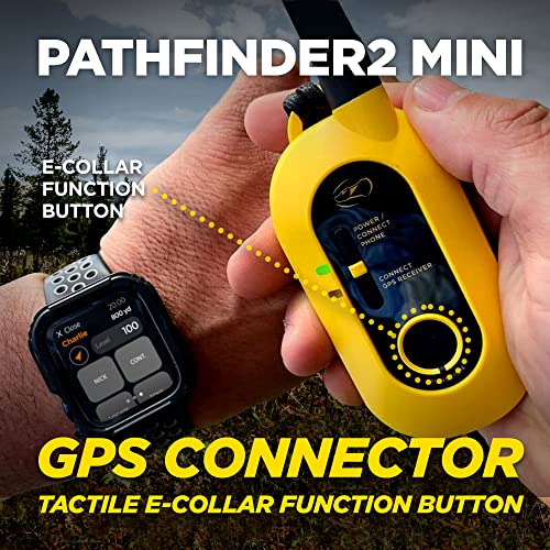 Dogtra Pathfinder 2 GPS Dog Tracker e Collar 9 Mile Long Range LED Light No Monthly fees Free App Waterproof Smartwatch Control Satellite Real Time Tracking Multiple Dogs Smartphone Required