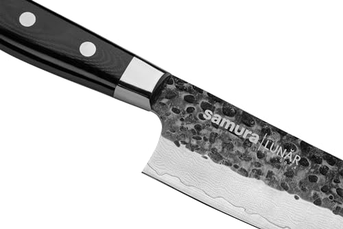SAMURA PRO-S LUNAR Kitchen Knife Santoku 7.0"/180 mm - High Carbon Stainless Steel, Ergonomic Handle