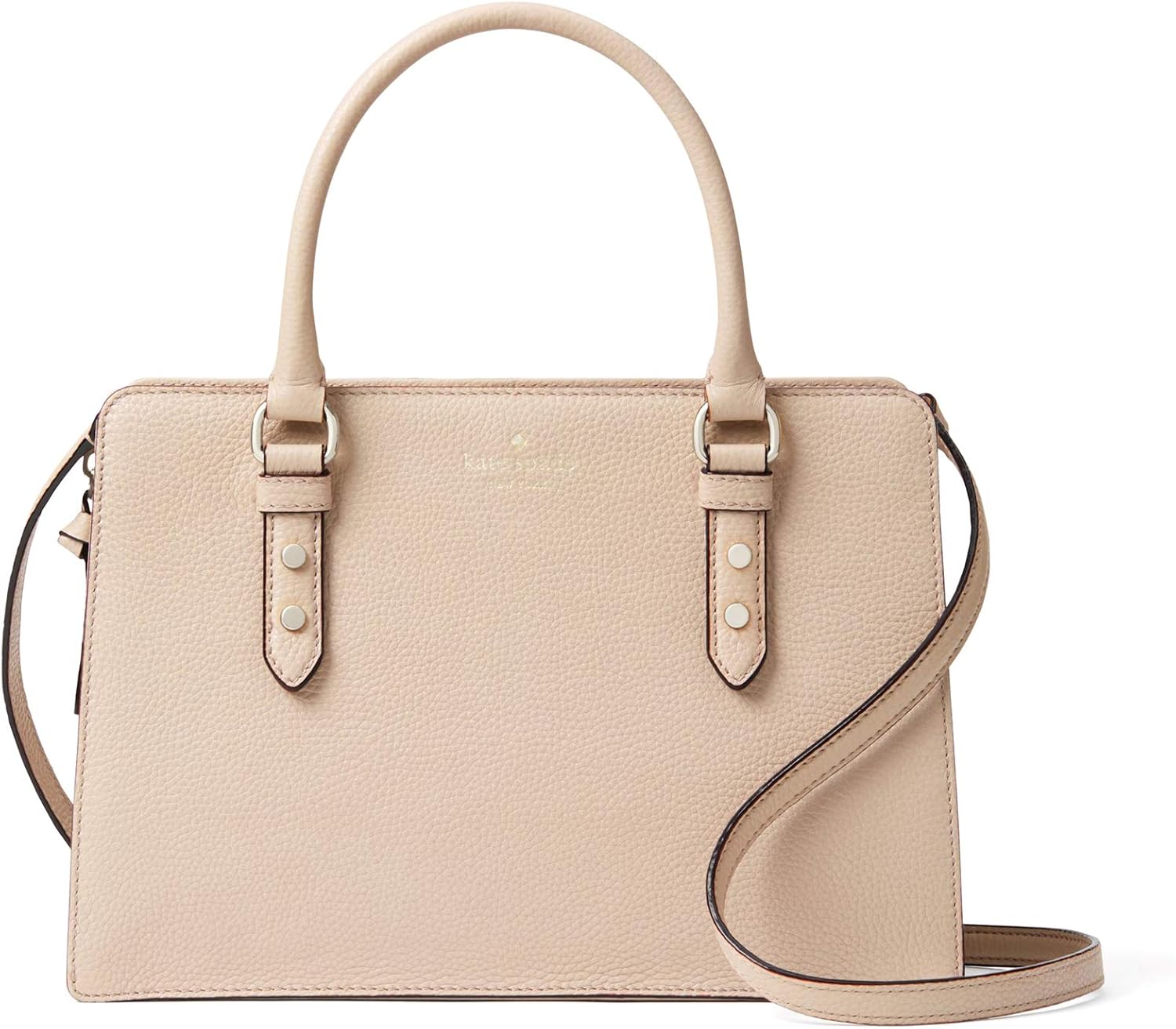Kate Spade Lise Mulberry Street Leather Crossbody Bag Purse Handbag style # wkru4002 (warm beige)