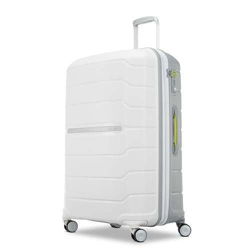 Samsonite Freeform 21-Inch Hardside Carry-On Luggage - Hardshell Carry-On Suitcase - TSA, Airline-Approved - Expandable Hard Shell, Smooth Rolling Spinner Wheels for Lightweight Travel - Navy