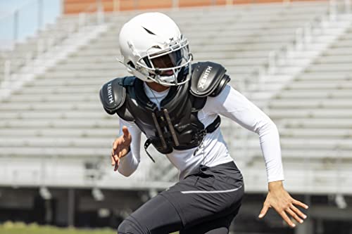 Xenith Pro Light/Velocity 2 Varsity Football Shoulder Pads - All Purpose Protective Gear- Prioritizes Speed and Range of Motion with Full Coverage- Lightweight and Low Profile- Adult Small to 2XLarge