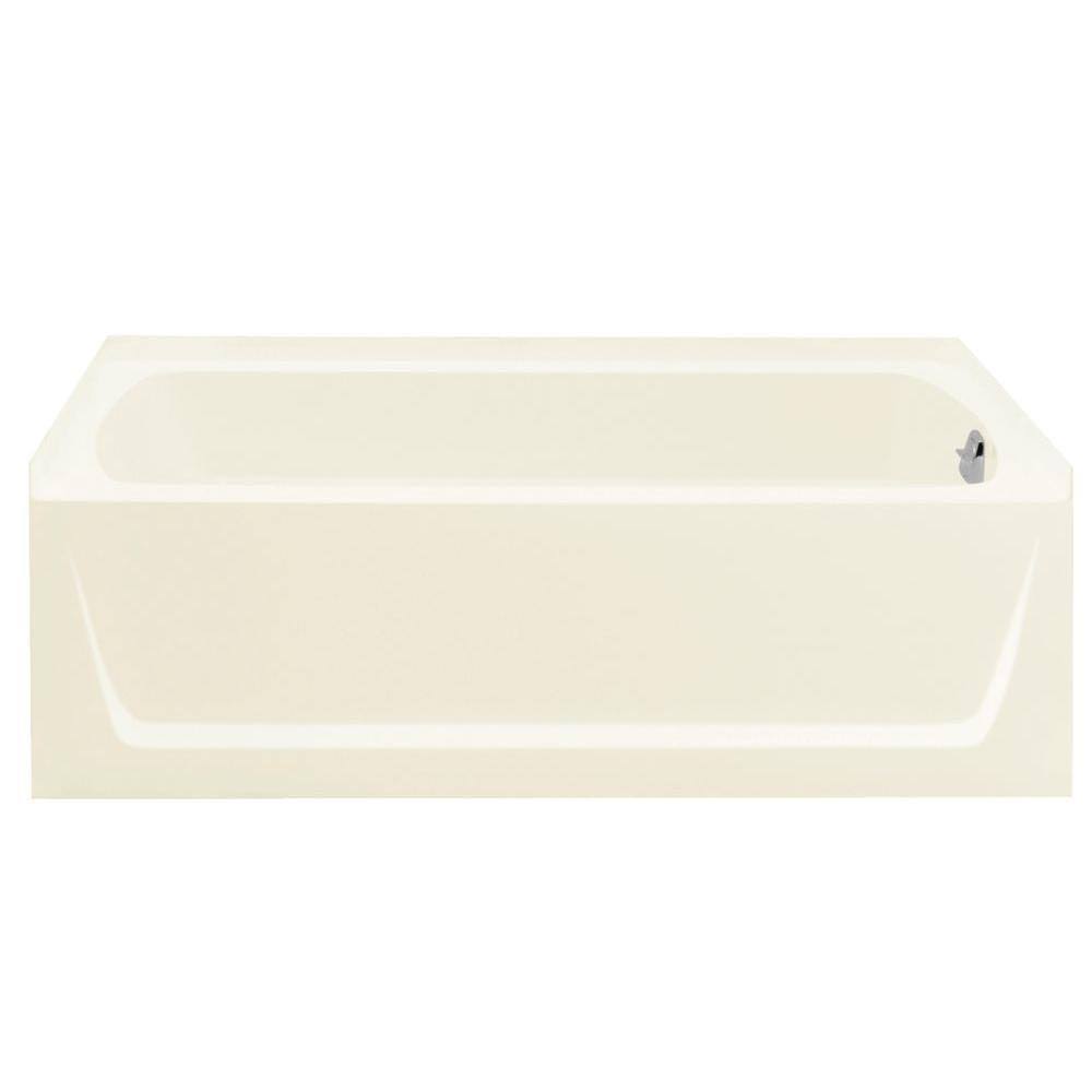 Sterling Ensemble 60-in Biscuit Vikrell Alcove Bathtub with Right-Hand Drain
