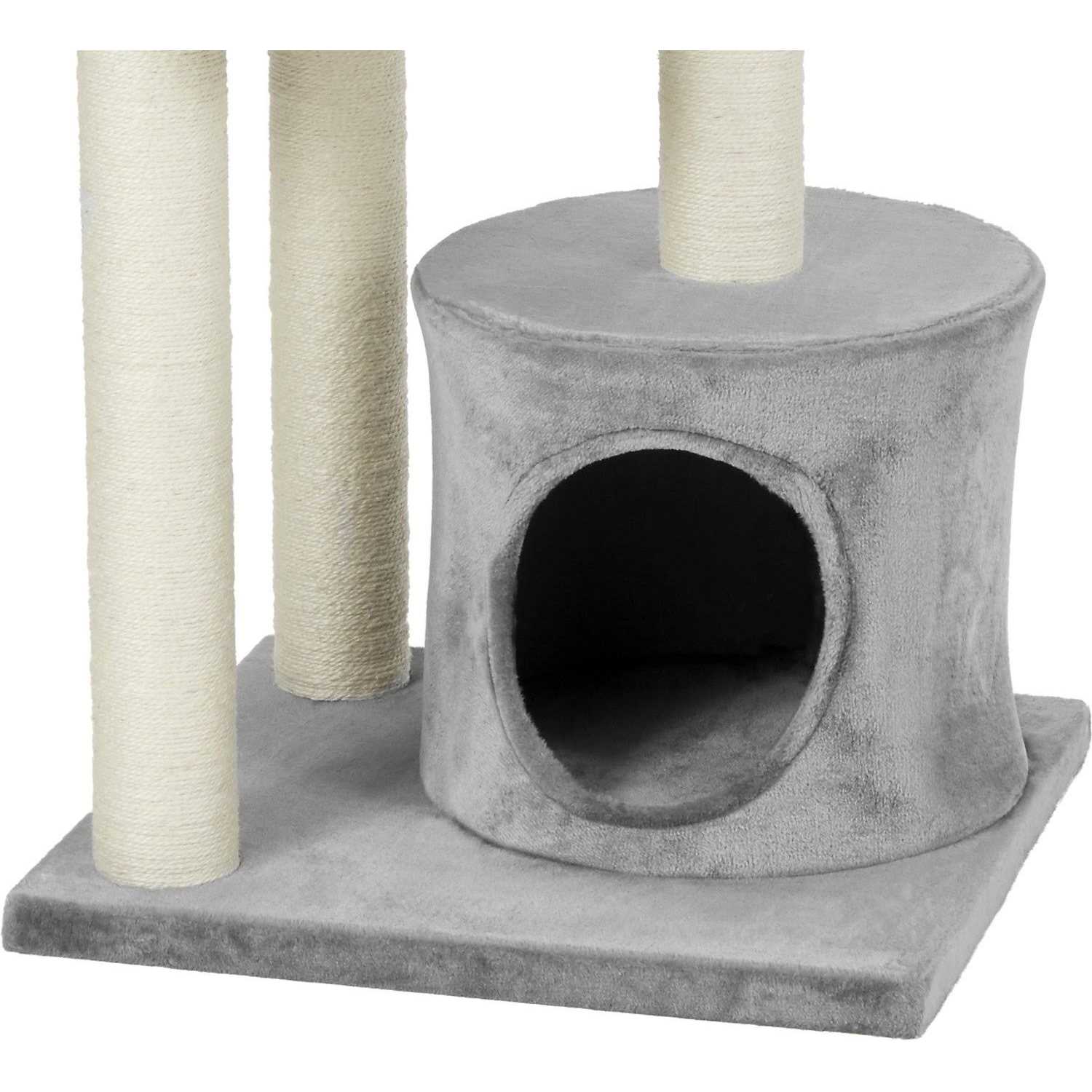 Frisco 42-in Heavy Duty Faux Fur Cat Tree Condo - Pet Supplies online store