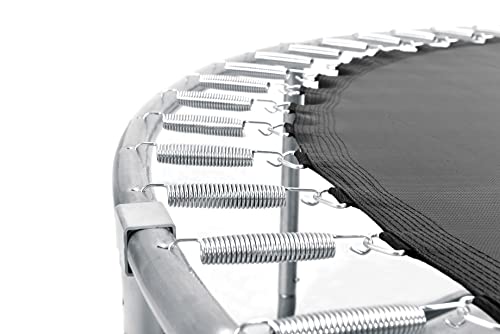 12FT 14FT 15FT 16FT Trampoline for Adults & Kids with Basketball Hoop, Outdoor Trampolines with Ladder and Safety Enclosure Net for Kids and Adults
