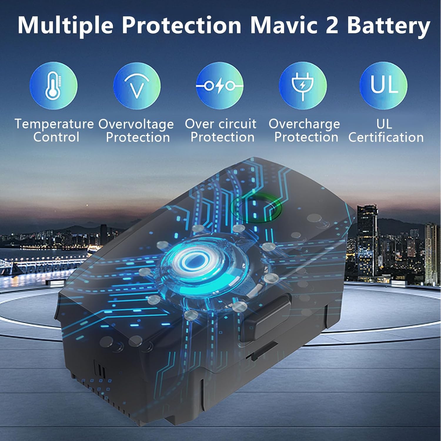 Mavic 2 Pro Battery, 3850mAh 15.4V Intelligent Flight Battery for DJI Mavic 2 Pro, 30Mins Max Flight Time Battery for DJI Mavic 2 Zoom Drone