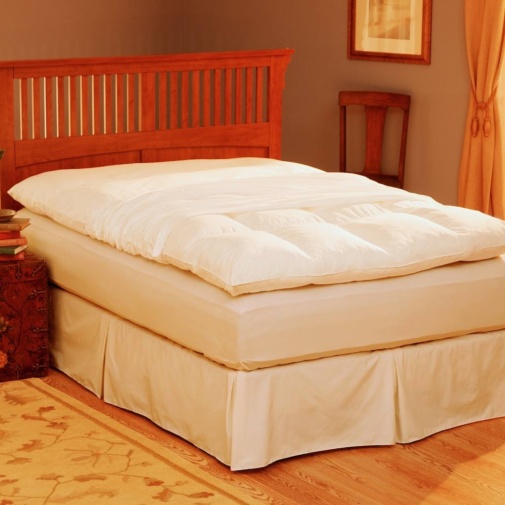 Pacific Coast California King Featherbed Protector in White