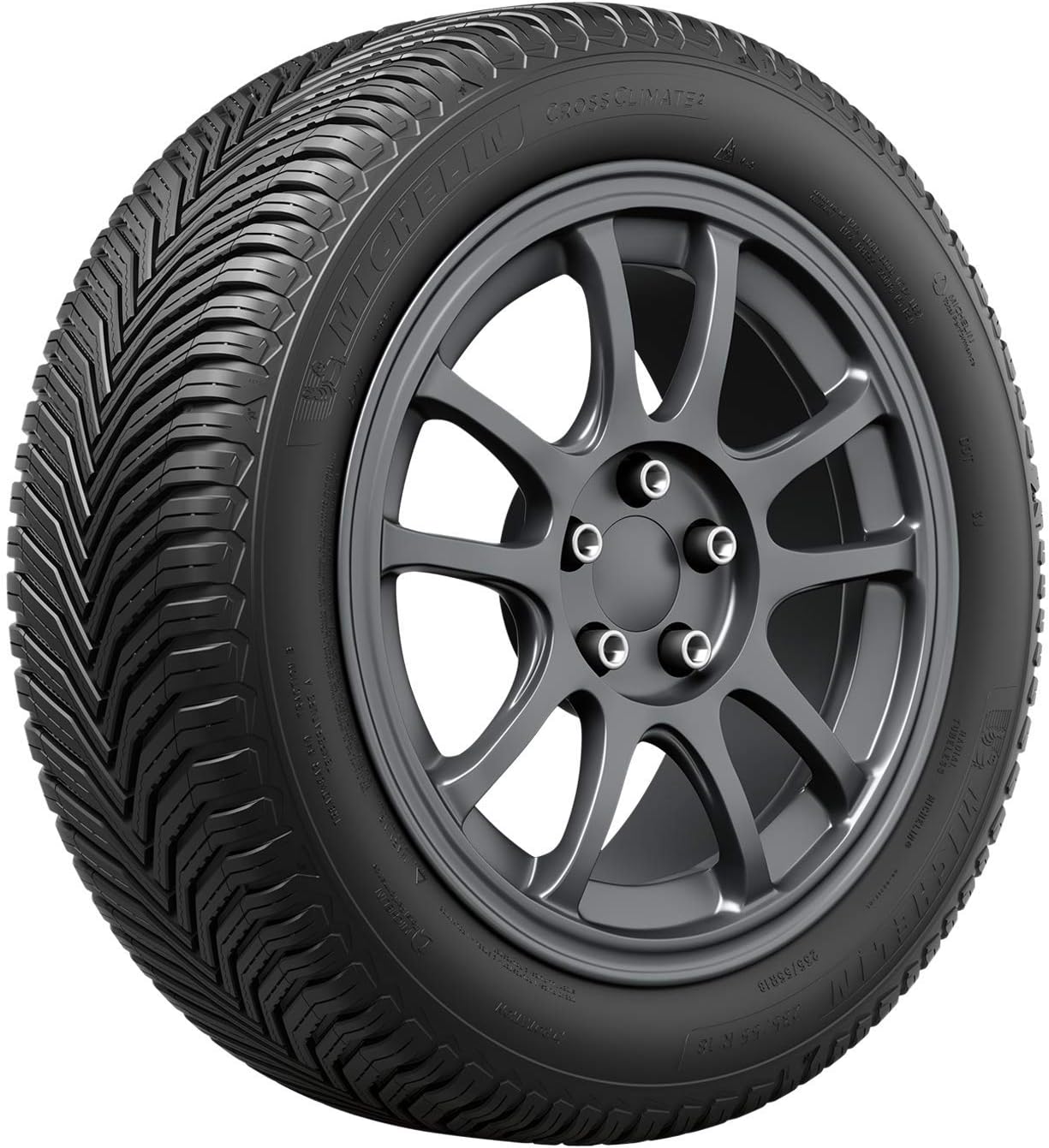 MICHELIN CrossClimate2 All-Season Radial Car Tire for Grand Touring, 205/55R16 91H