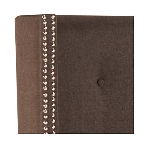 Safavieh Keegan Linen Tufted Winged Headboard - Navy - Queen