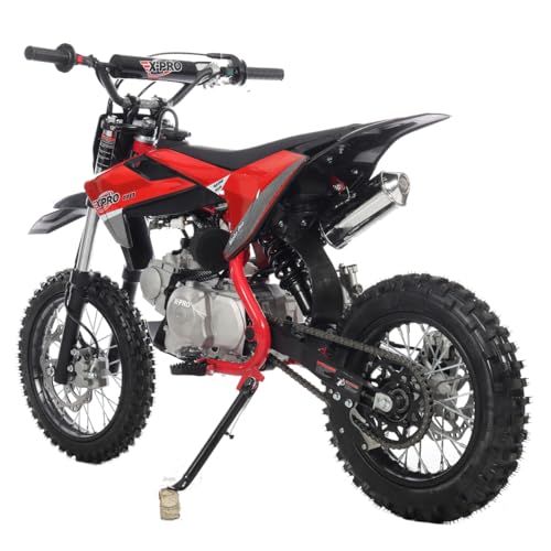 X-PRO X29 110cc Dirt Bike with Automatic Transmission, Electric Start,14"/12" Tires! Assembled and Tested! (Black)