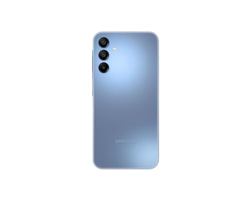 SAMSUNG Galaxy A15 5G (SM-156M/DSN), 128GB 6GB RAM, Dual SIM, Factory Unlocked GSM, International Version (Wall Charger Bundle) (Blue)