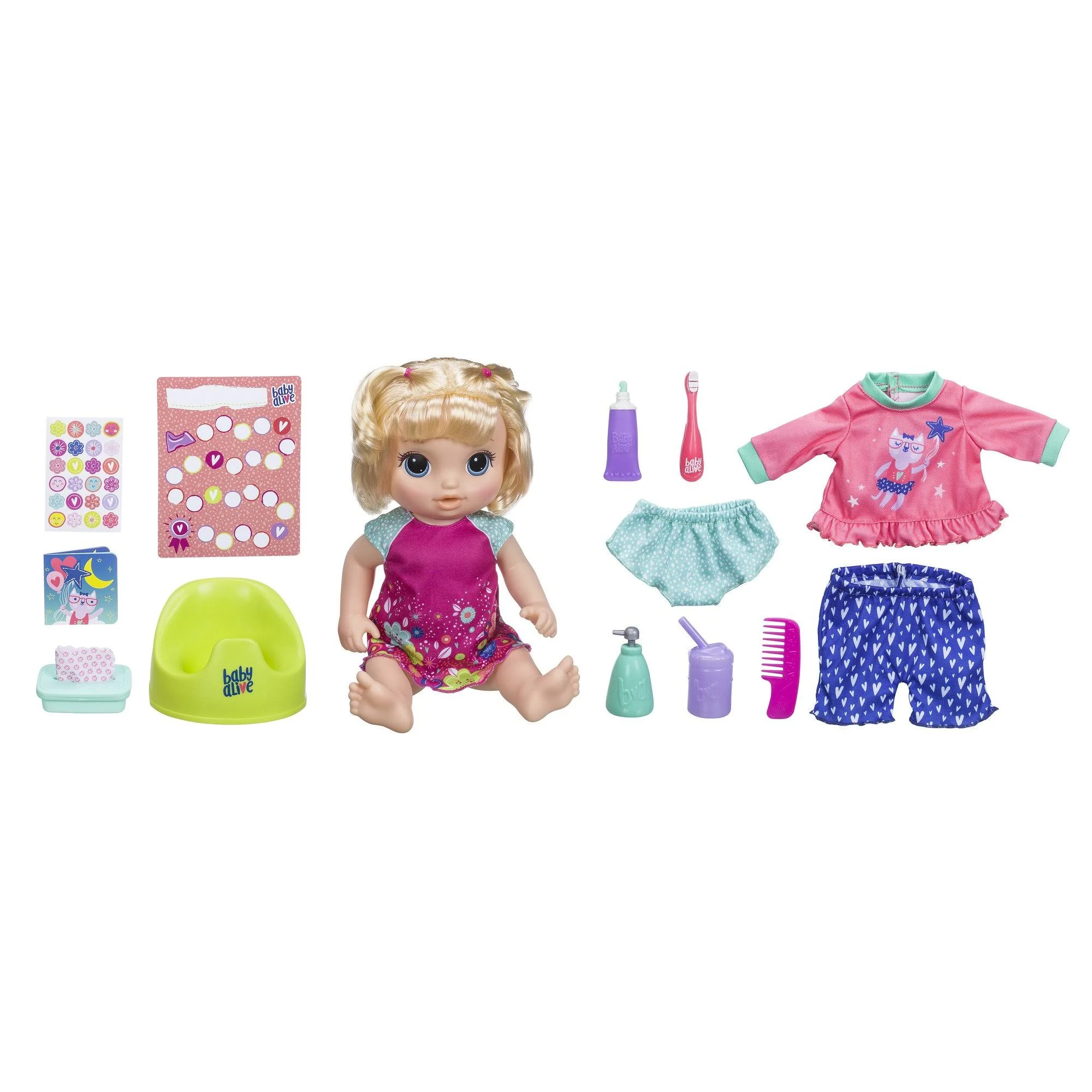 Baby Alive Potty Dance Exclusive Value Pack (Blonde Straight Hair)