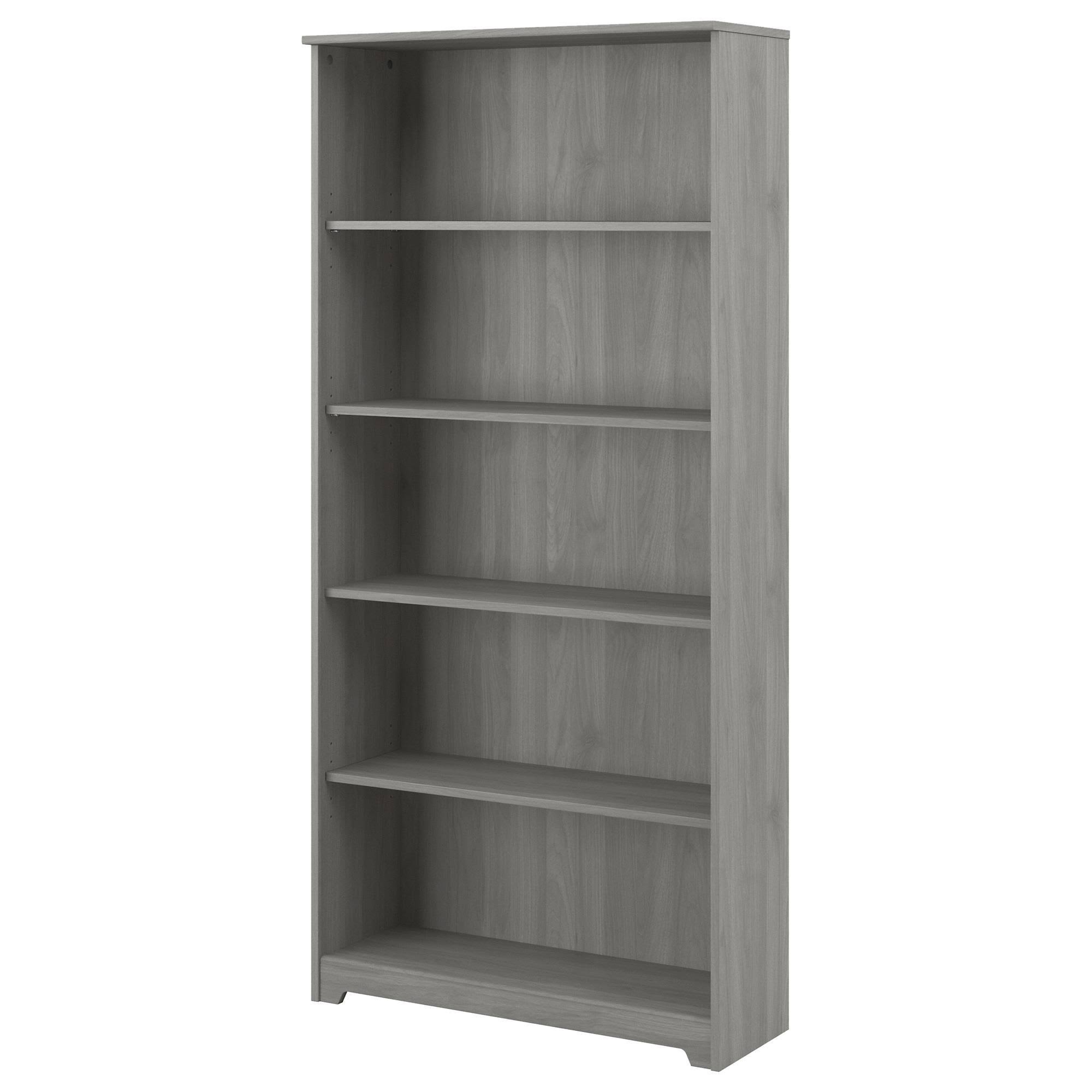 Bush Furniture Cabot Tall 5 Shelf Bookcase in Modern Gray