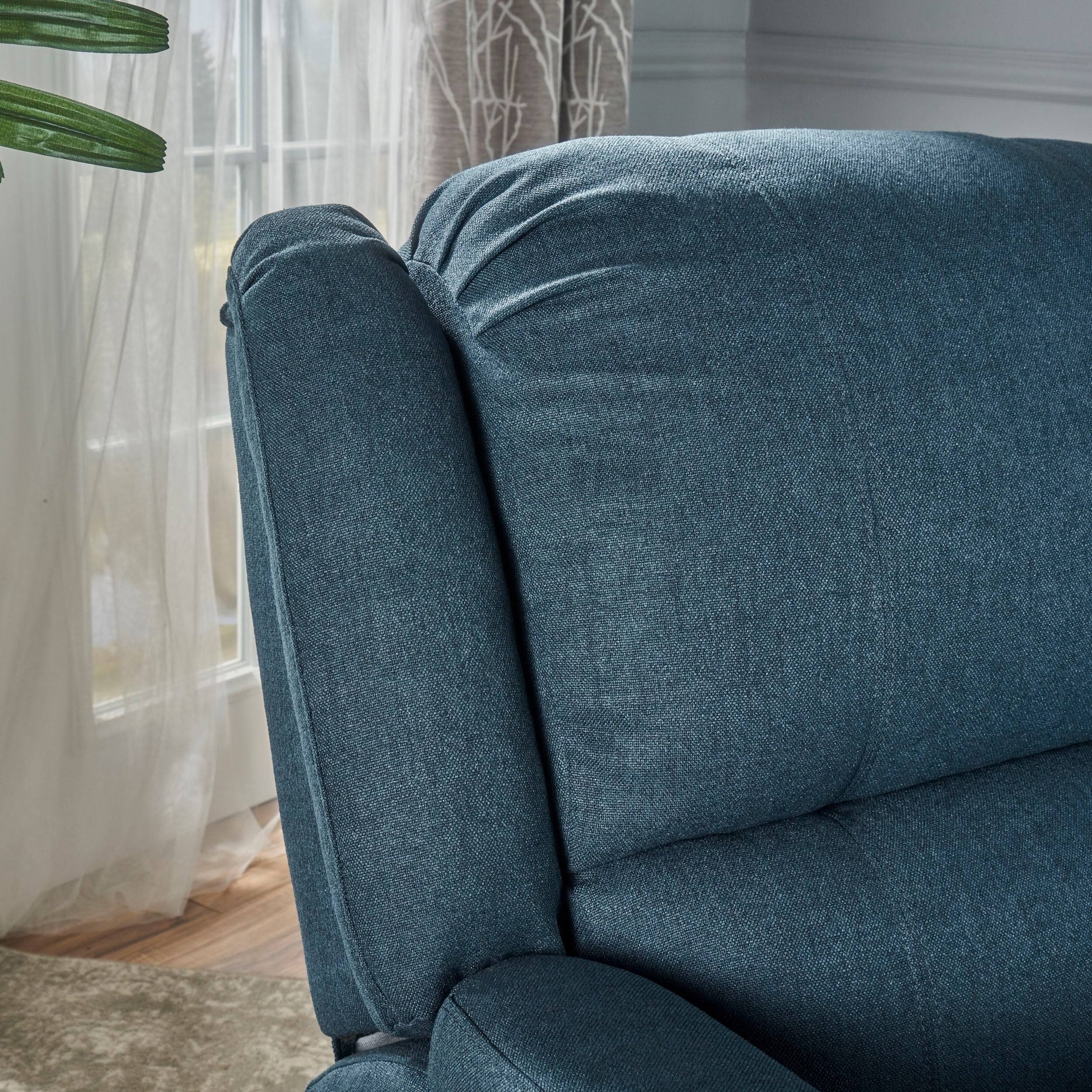 Christopher Knight Home Jennette Fabric Swivel Gliding Recliner by, Gray