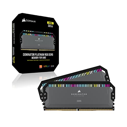 CORSAIR Dominator Platinum RGB DDR5 RAM with 32GB and 64GB