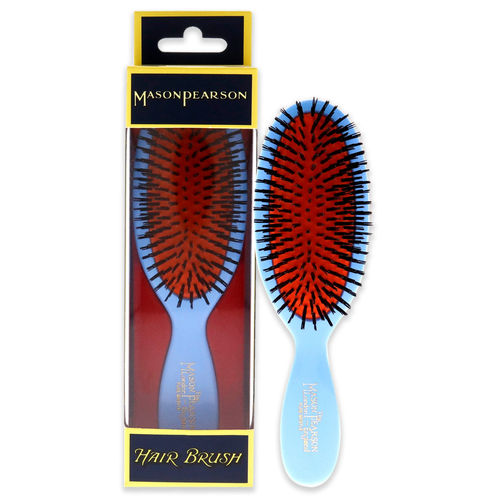 Pocket Bristle Brush - B4 Blue by Mason Pearson for Unisex - 1 Pc Hair Brush