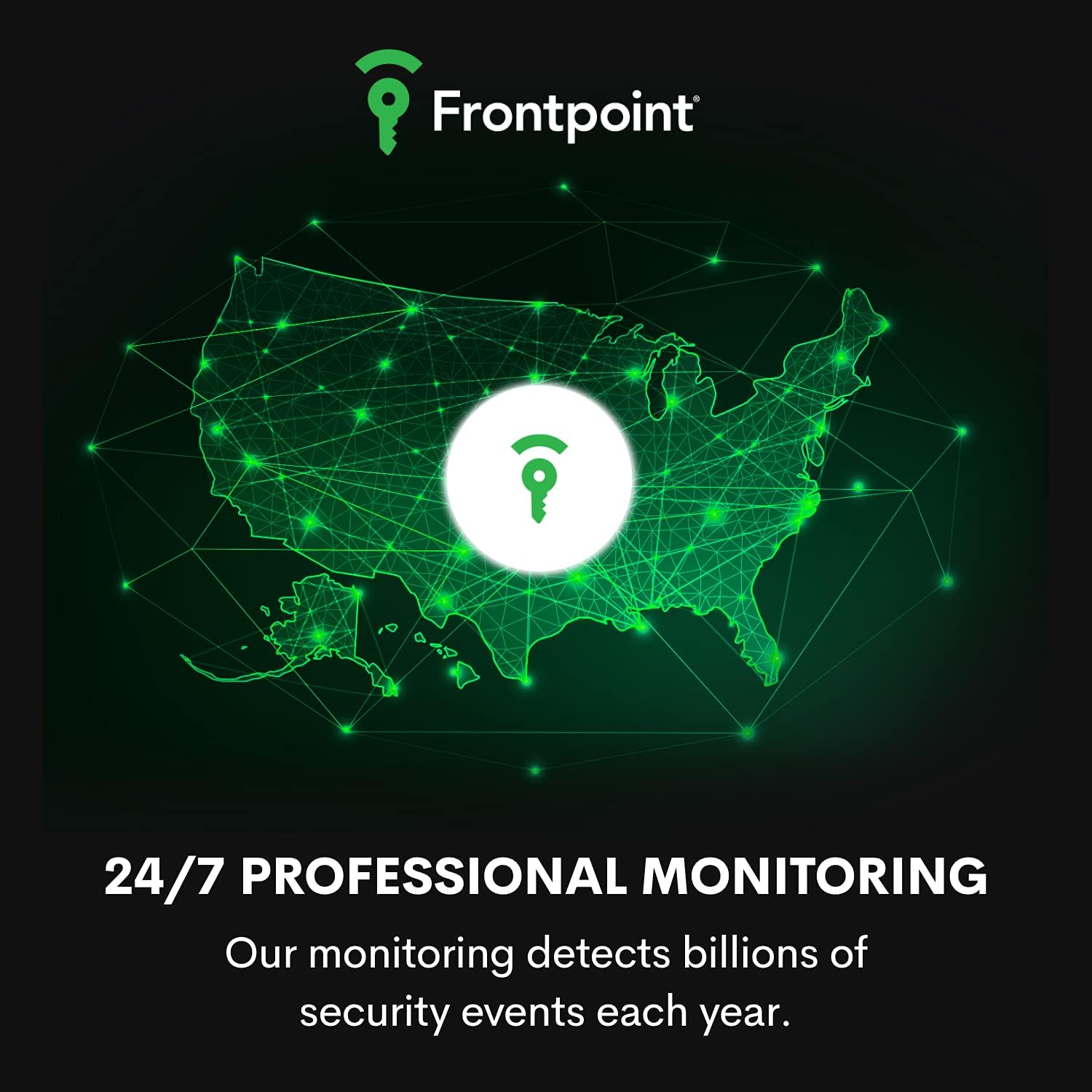 Frontpoint Home Security System | Fortress Package - 13 Piece Security Kit Includes Indoor & Doorbell Camera | 24/7 Professional Monitoring | Compatible with Alexa & Google Assistant