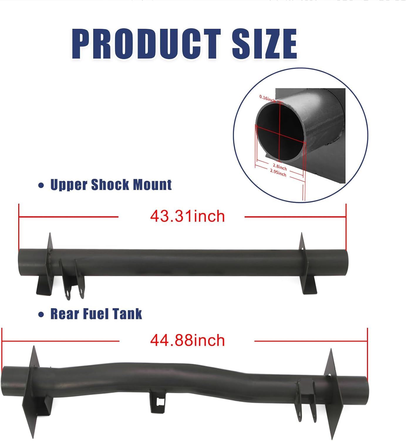 Rear Fuel Tank Support Crossmember and Upper Shock Mount Crossmember Fit for 1999-2006 Chevy Silverado GMC Sierra 1500 2500