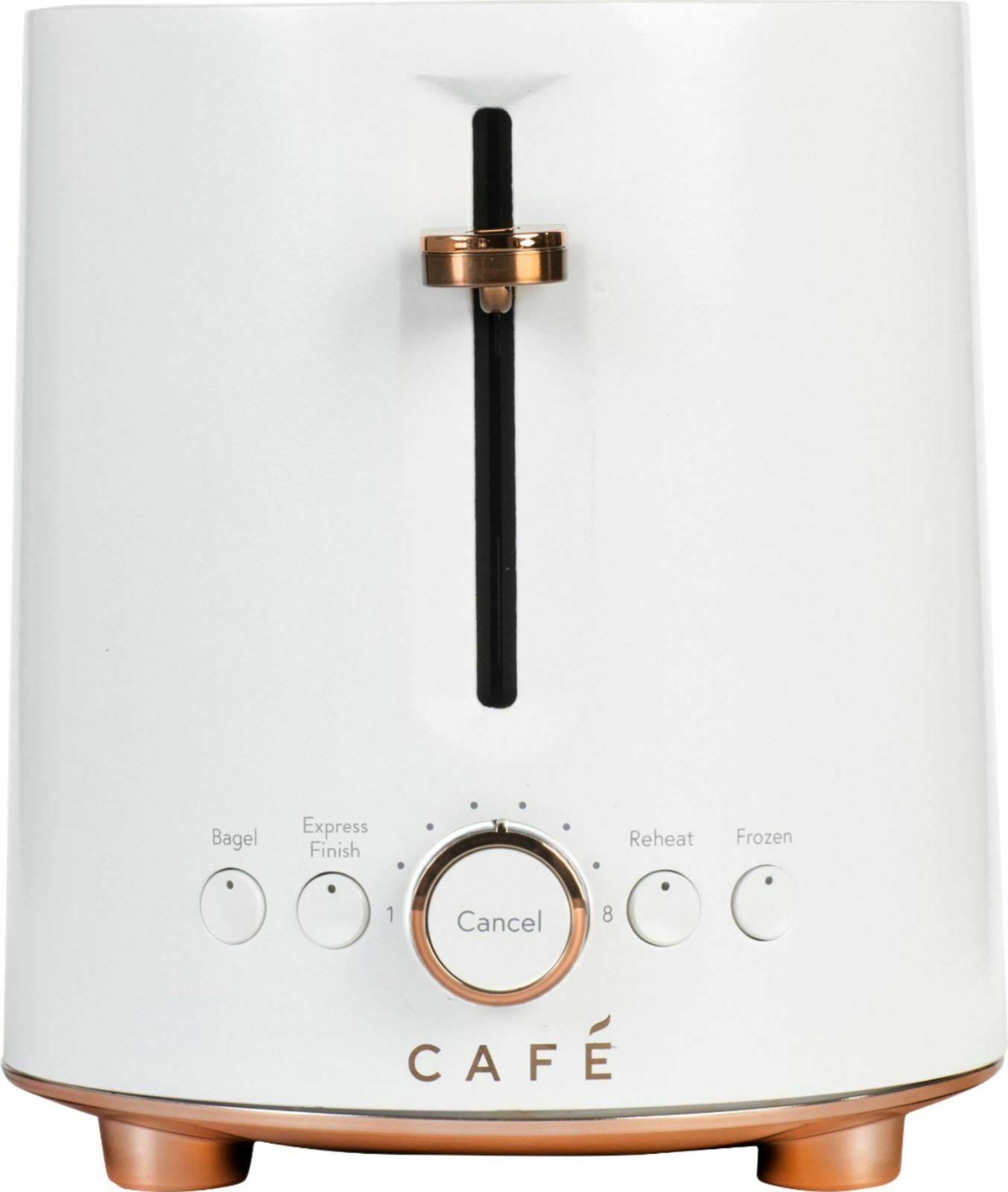 Cafe Express Finish Matte White 2-Slice Toaster