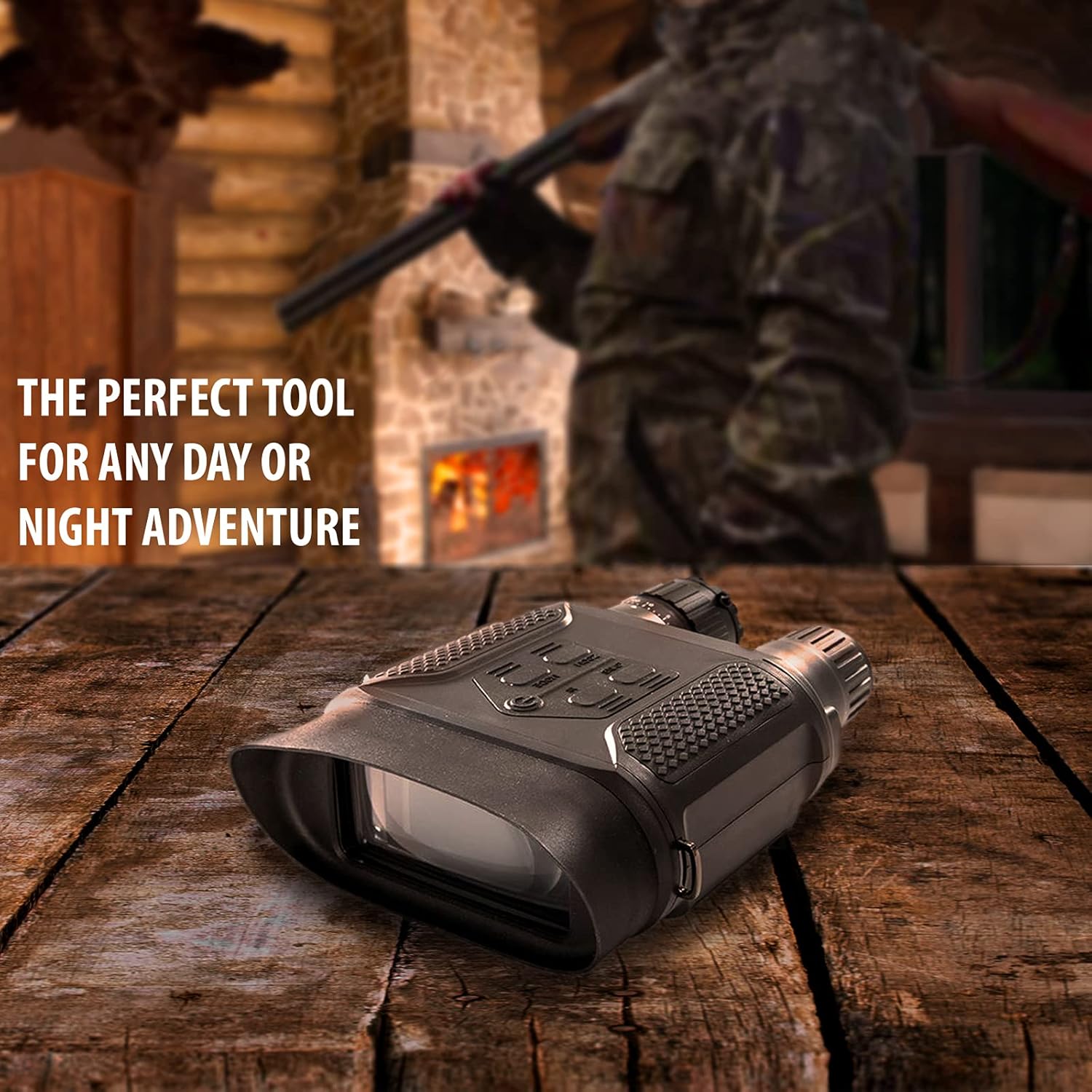 Infrared Digital Night Vision Binoculars, Rechargeable, 40X Zoom & 1300ft Viewing Distance. Night Vision Goggles for Adults for Hunting, Spy, Military, Survival, Tactical and Camping
