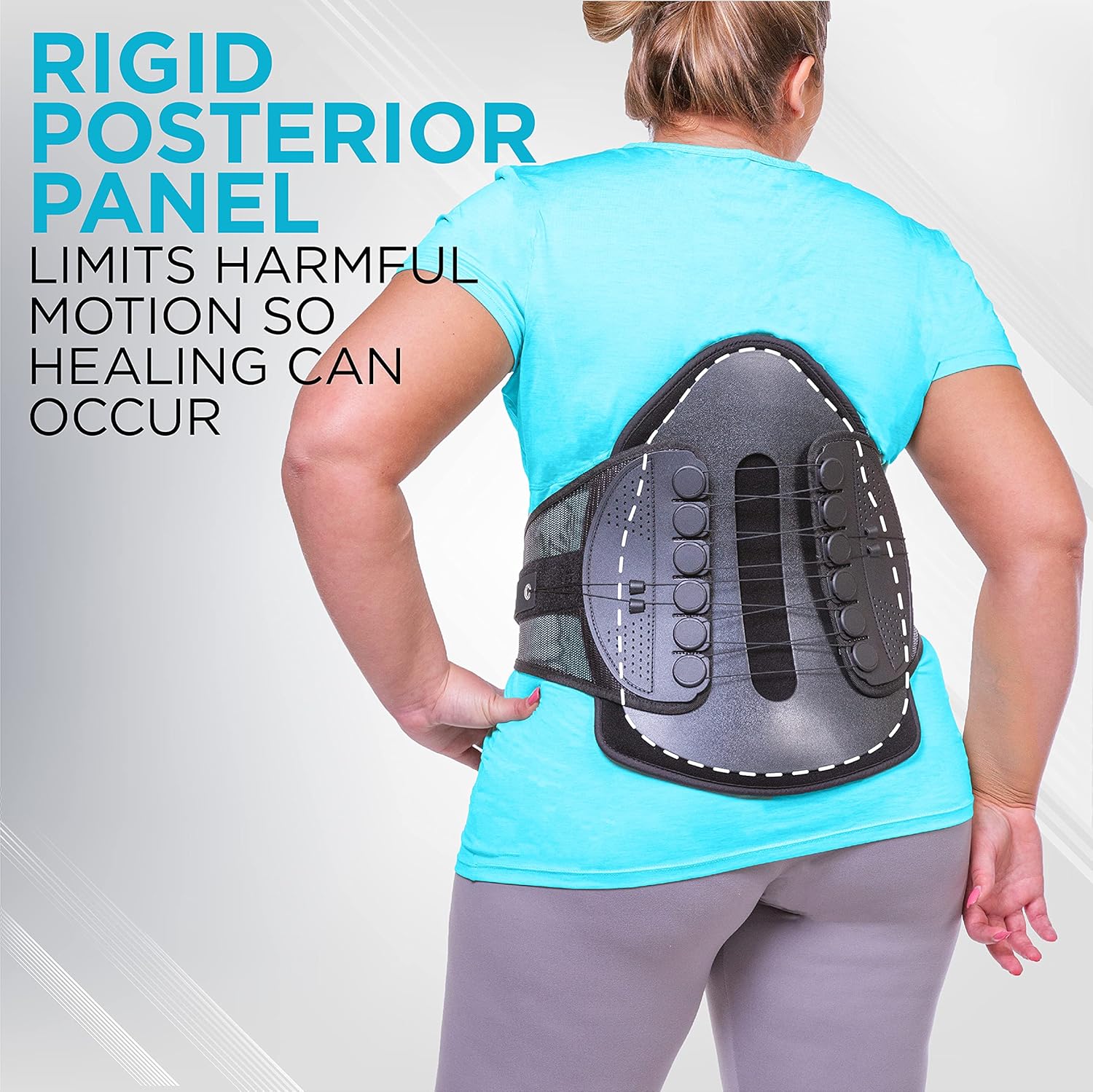Spine Decompression Back Brace - MAC Plus Rigid Lumbosacral Corset Belt with Pulley System for Sciatica Pain, Disc Injury and After Laminectomy or Spinal Fusion Surgery (S)