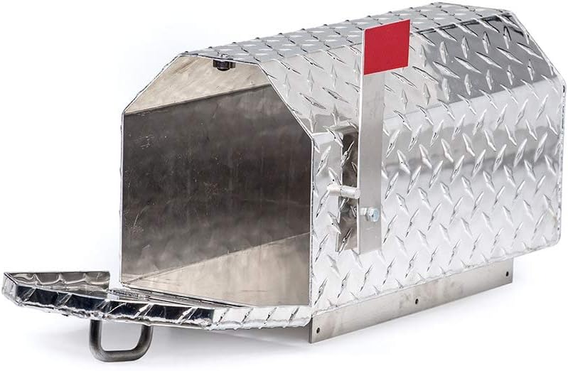 Indestructible Amish-Made Durable Aluminum Mailbox with Magnetic Closure Silver