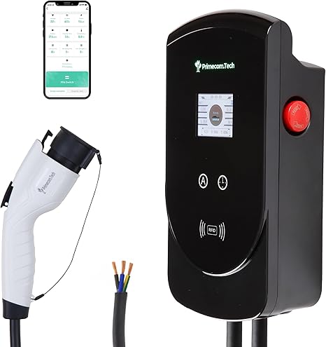 277/480V AC 1-phase 277V J1772 Level 2 EV charger 80A, cable length up to 50 feet (15.24 meters)