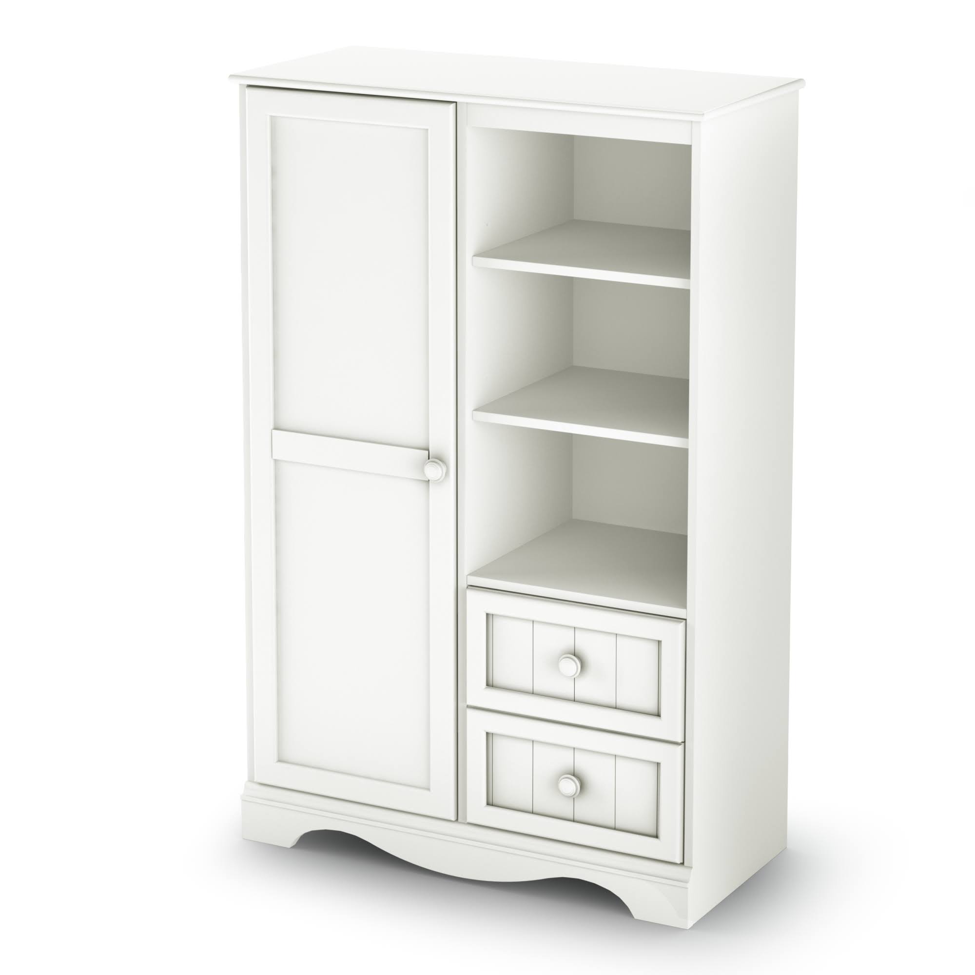 South Shore Savannah Armoire - White