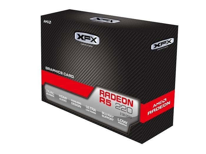 XFX - AMD Radeon R5 220 2GB DDR3 PCI Express 2.1 Graphics Card