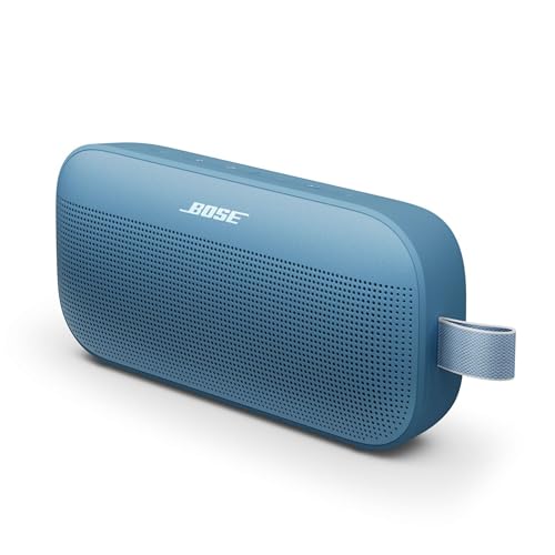 Bose SoundLink Flex Portable Bluetooth Speaker (2nd Gen), Portable Outdoor Speaker with Hi-Fi Audio, Up to 12 Hours Battery Life, Waterproof and Dustproof, Twilight Blue - Limited Edition Color