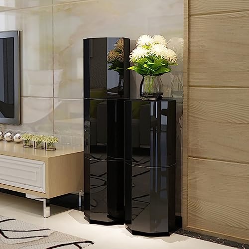 Rotating Shoe Rack Tower 360° Rotating Shoe Cabinet Round Shoe Rack Organizer Tower Shoe Rack Creative Rotating Shoe Cabinet Staircase Storage Vertical Living Room Home Shoe Rack Shoe Ca