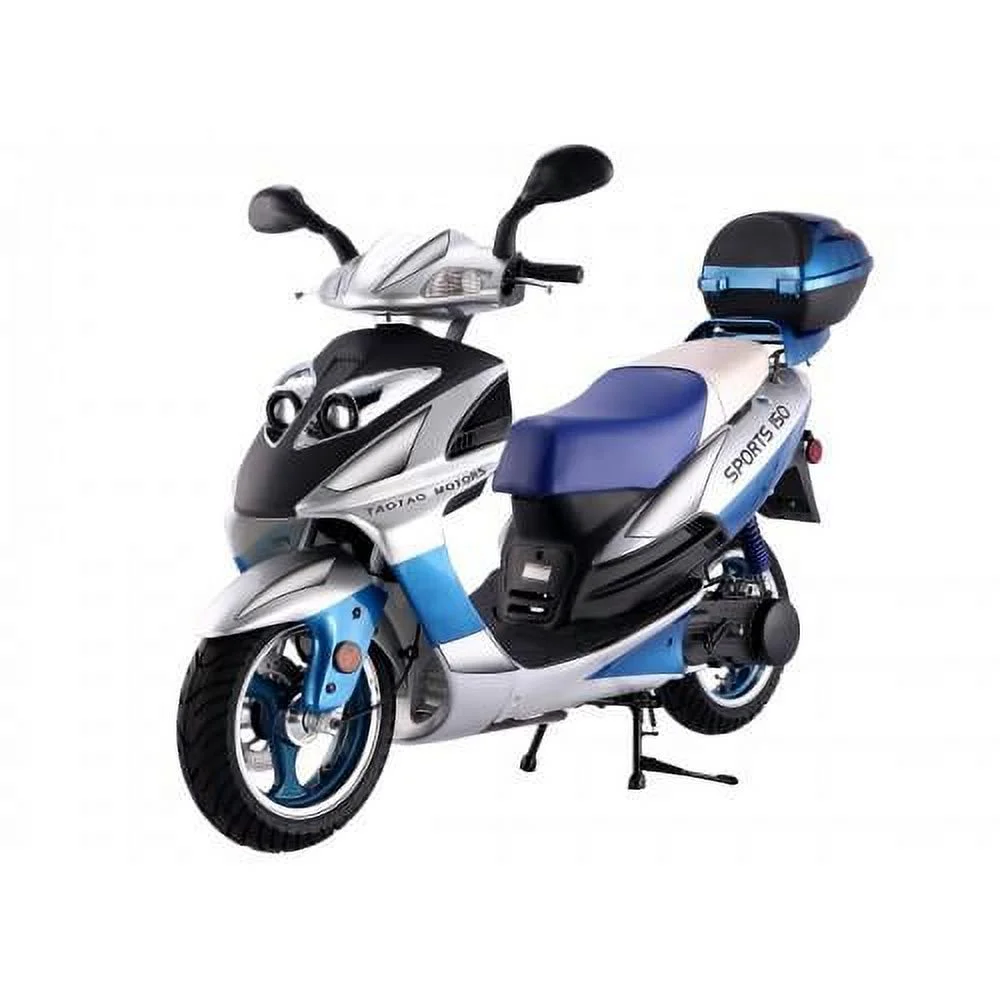 TaoTao Lancer 150cc Gas Fully Automatic Scooter with Matching Storage Trunk - Sporty Black