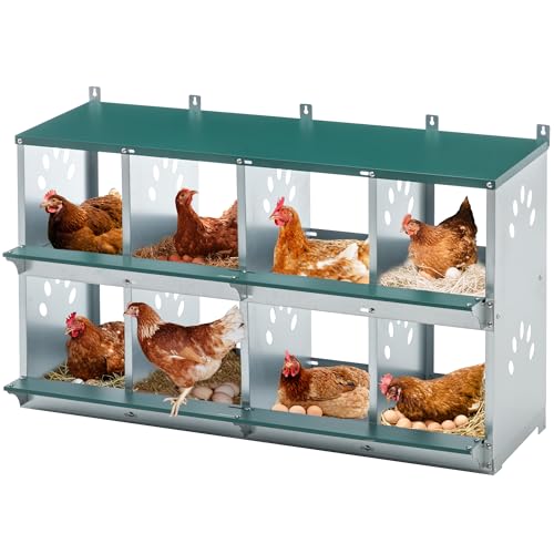 3-Tier Large Wooden Chicken Coop for 8-10 Chickens,Outdoor Walk-in Chicken Coop House with Run&Nesting Boxes,Hen House Poultry Pet Habitat Hutch Cage W/Pull Out Trays&Wire Fencing(95"×80"×83")