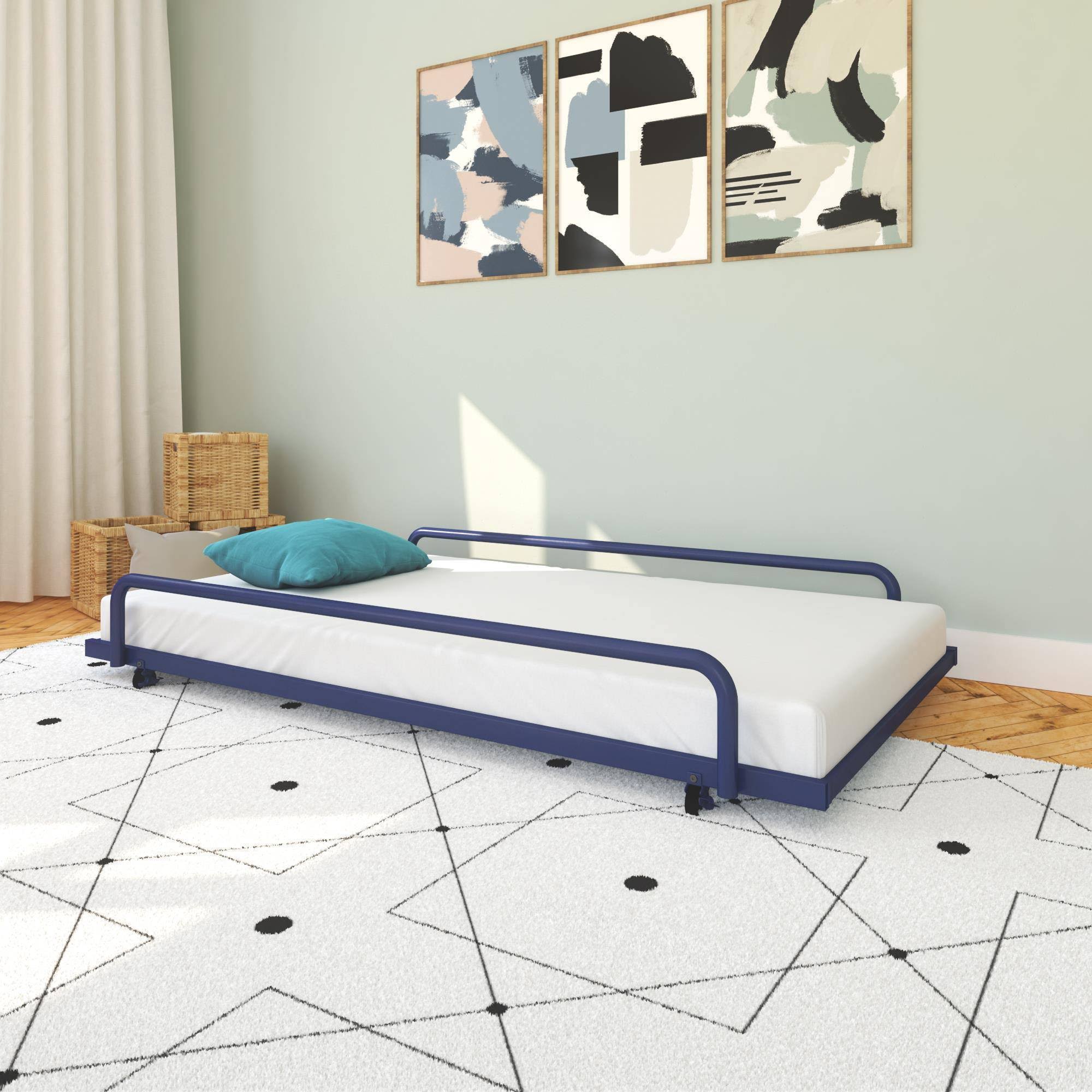 Twin Nyla Trundle for Daybed Round Tube Blue - Room u0026 Joy