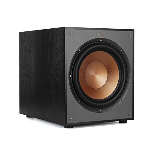 Klipsch B-200-BLACK Synergy Black Label Bookshelf Speakers with a C-200-BLACK Center Channel Speaker and a SUB-120-BLACK Subwoofer Speaker (2020)