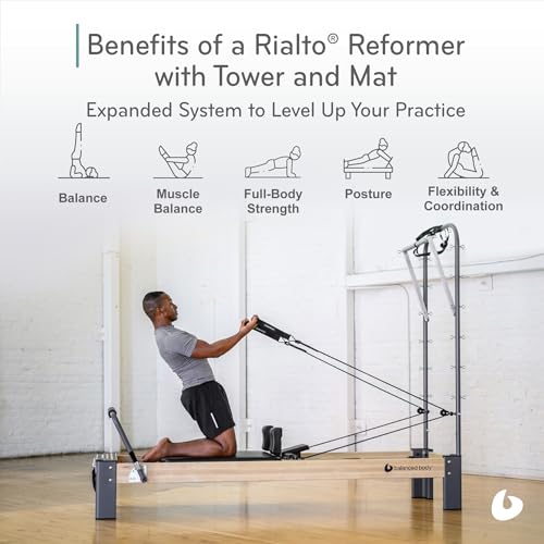 Balanced Body Rialto Pilates Reformer, Pilates Equipment for Home Workouts