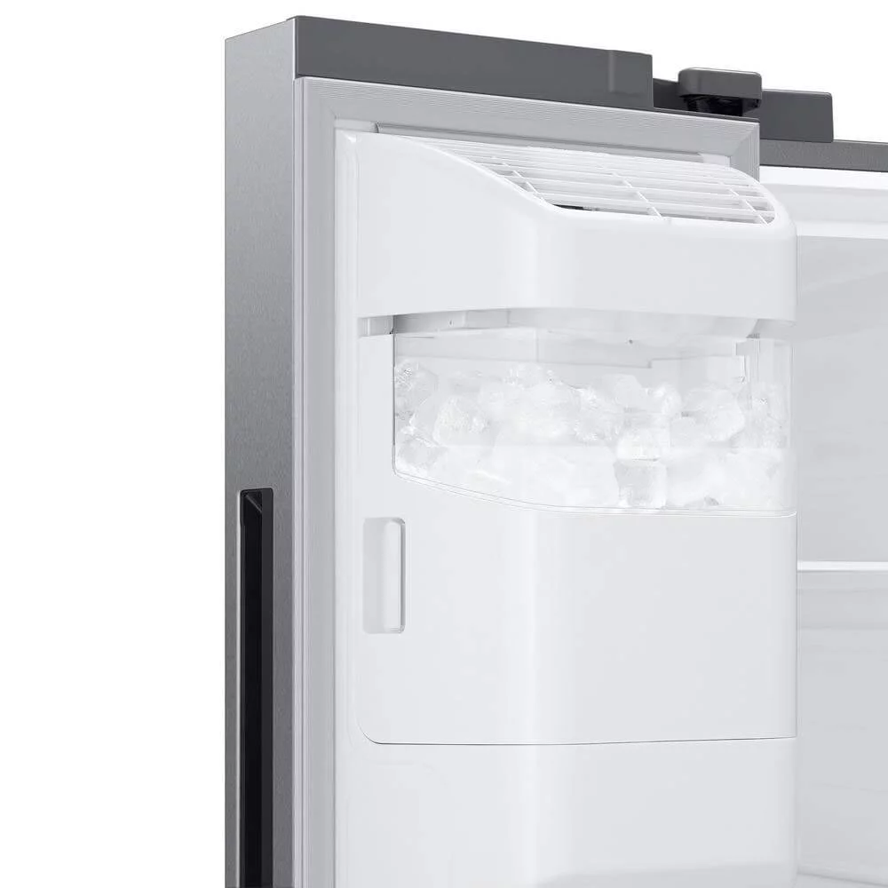 Samsung RS27T5561SR 26.7 Cu. Ft. Stainless Side-by-Side Refrigerator with 21.5 inch Touch-Screen Family Hub