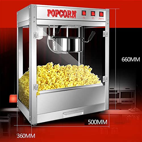 Popcorn Machine,Retro Popcorn Maker, Hot Air Popcorn Machine, 1300W Hot Air Commercial Popcorn Popper with Measuring Cup, Fast Popping, for Party Christmas and Movie Nights
