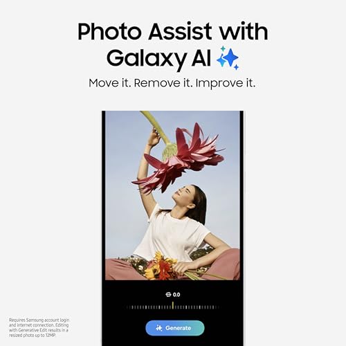 Samsung Galaxy S24 FE AI Phone, 128GB Unlocked Android Smartphone, High-Res 50MP Camera, Long Battery Life, AMOLED Bright Display, US Version, 2024, US 1 Yr Warranty, Mint
