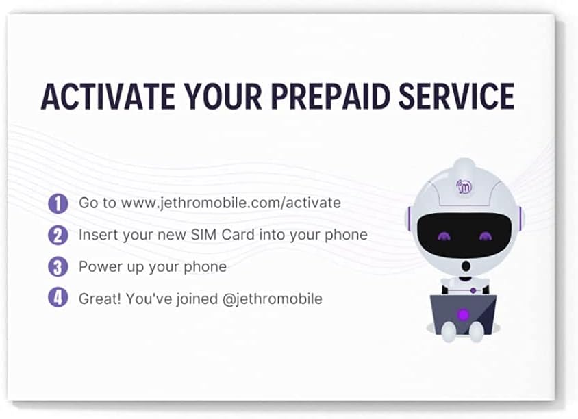 Jethro Mobile $50 Phone Plan for 180 Days - Unlimited Talk and Text and No Data, Perfect for Senior Cell Phones, (SIM Card Kit Included)