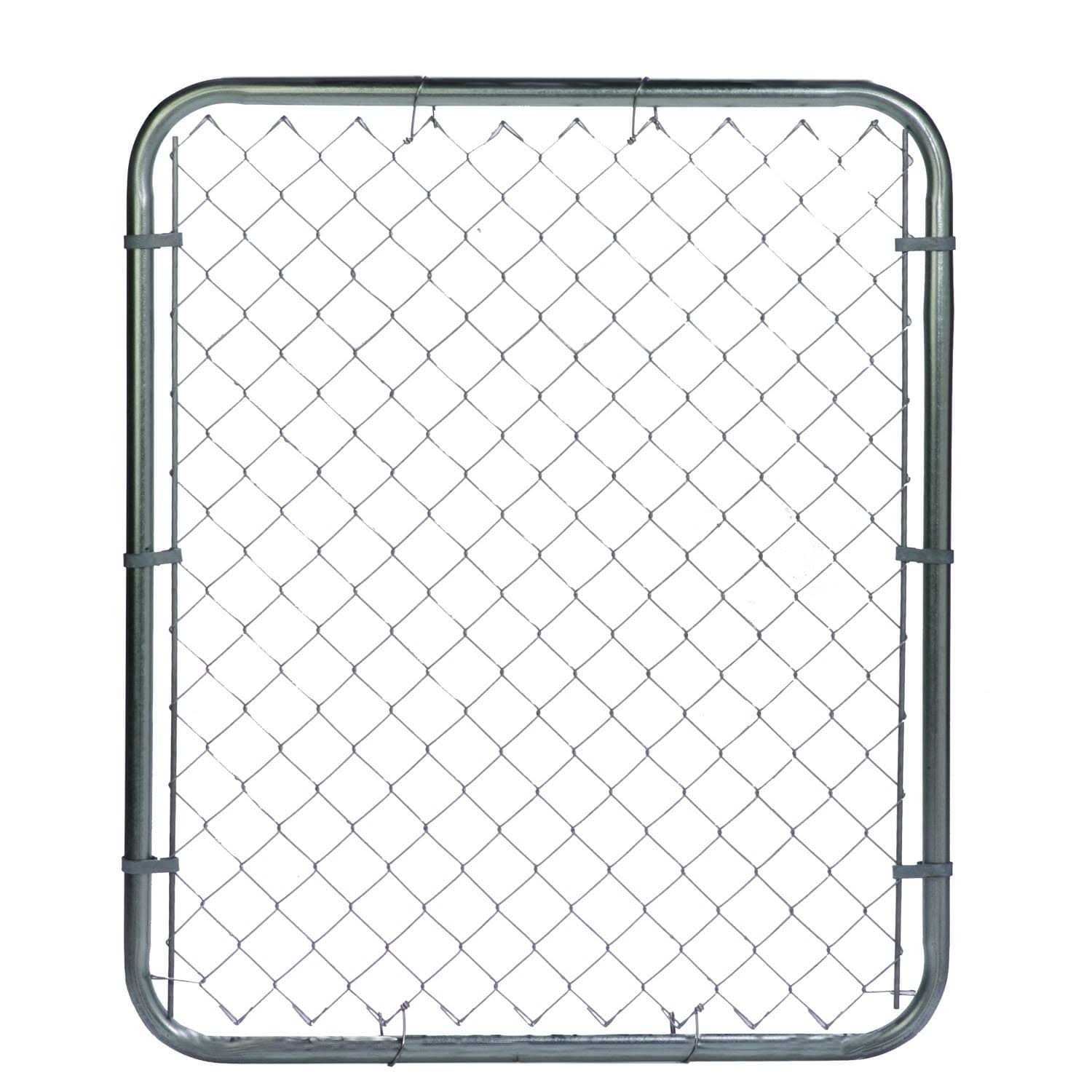 4-ft H x 4-ft W Galvanized Steel Walk-thru Chain Link Fence Gate with Mesh Size 2.375-in - Shop Hardware Tools Online Store