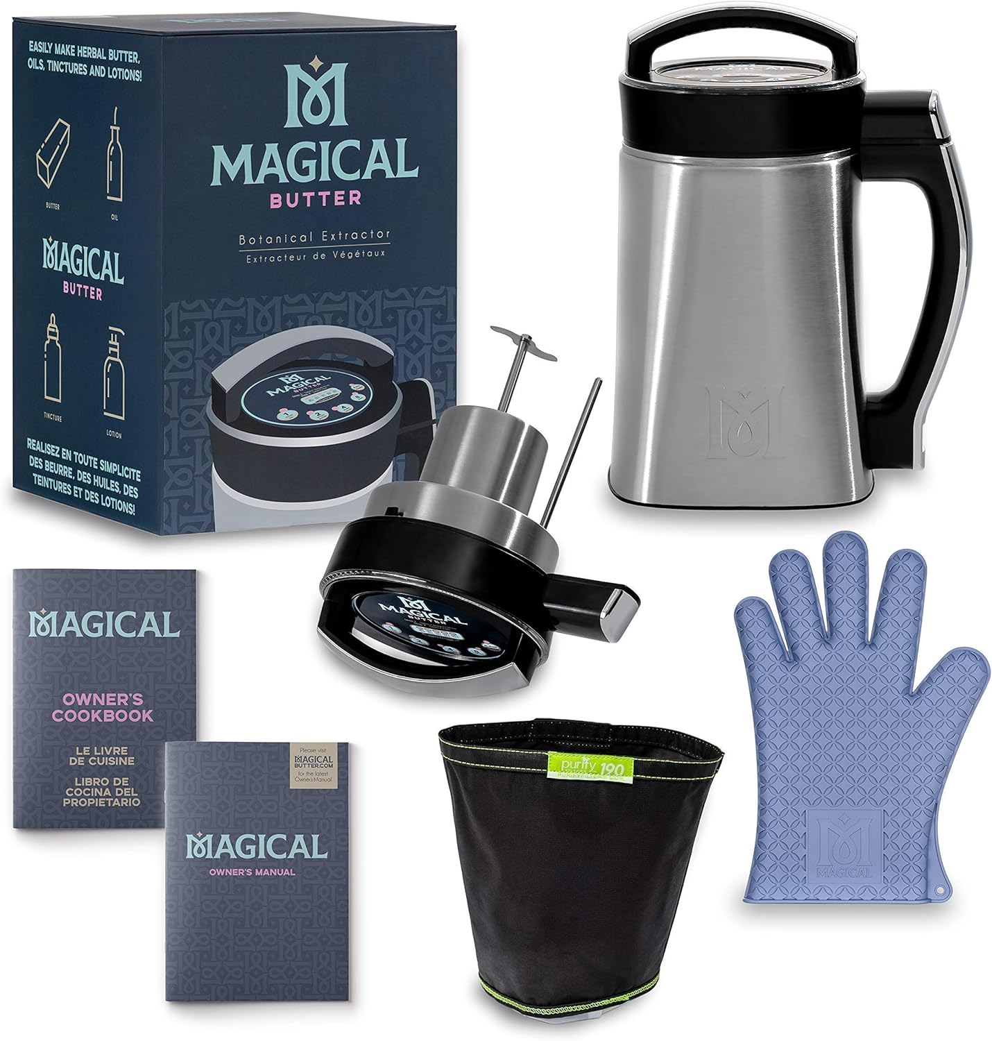 Magical Butter MB2E Kitchen Essential Kitchen Bundle Machine with official 7 page Cookbook