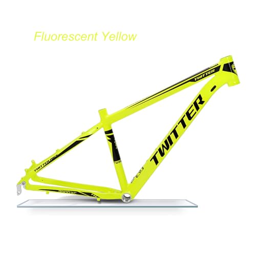 Mountain Bike Frame 27.5er 29er Aluminum Alloy Hardtail Frame 15/17/19” Disc Brake QR 135mm BB 68mm Internal Routing XC Off-Road Adult Bike Frame(Color:Orange,Size:27.5/29"*17")