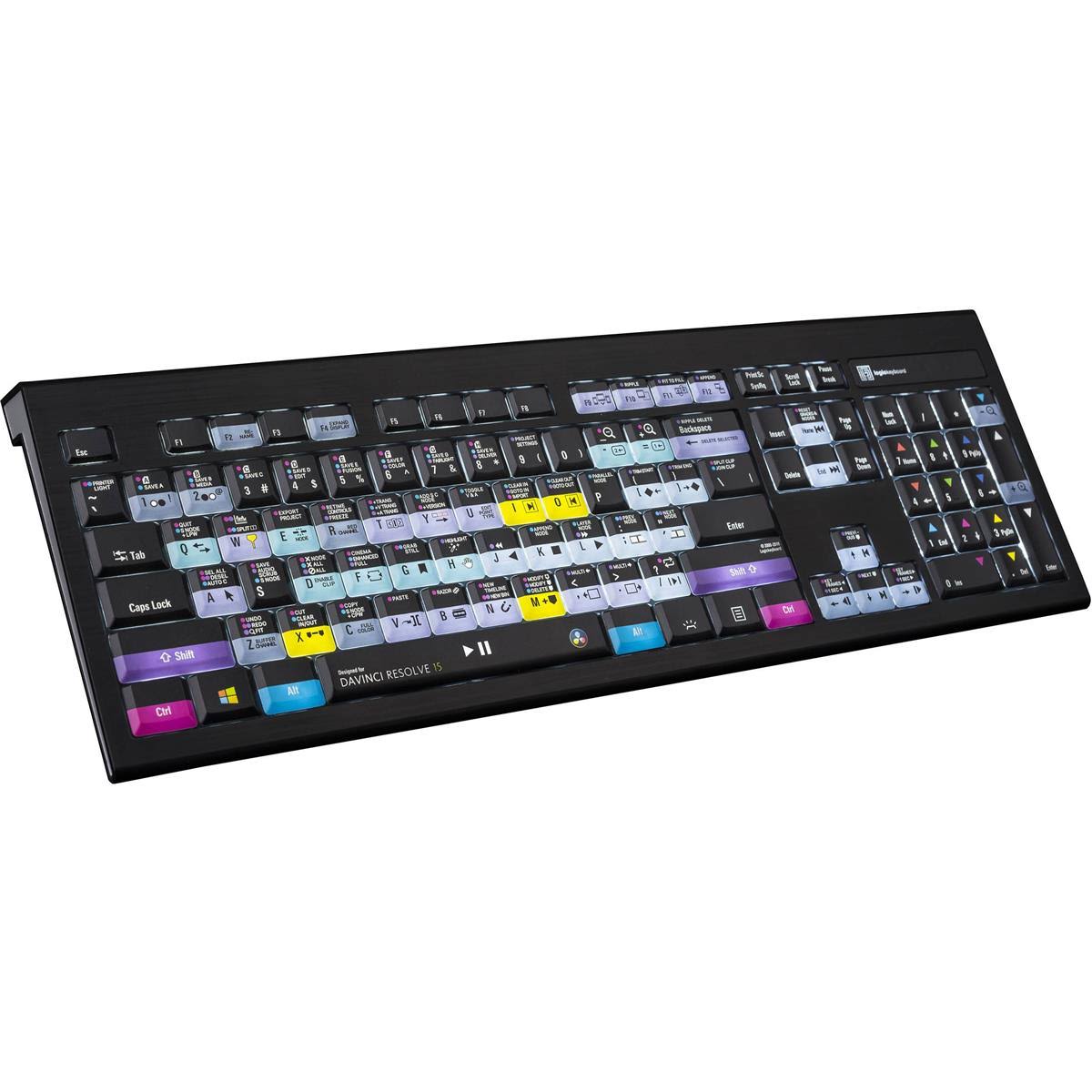 LogicKeyboard Astra Backlit Series - Davinci Resolve - PC US Keyboard