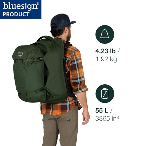 Osprey Farpoint 55L Men's Travel Backpack, Black