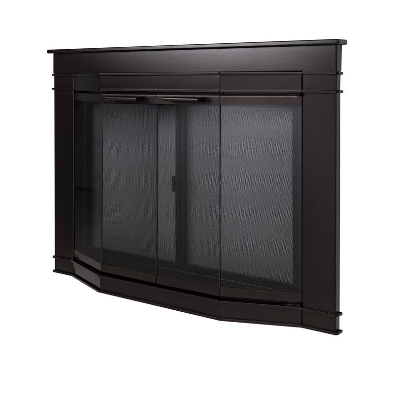 Pleasant Hearth Oil Rubbed Bronze Fireplace Door Glacier Bay Large GL-7702