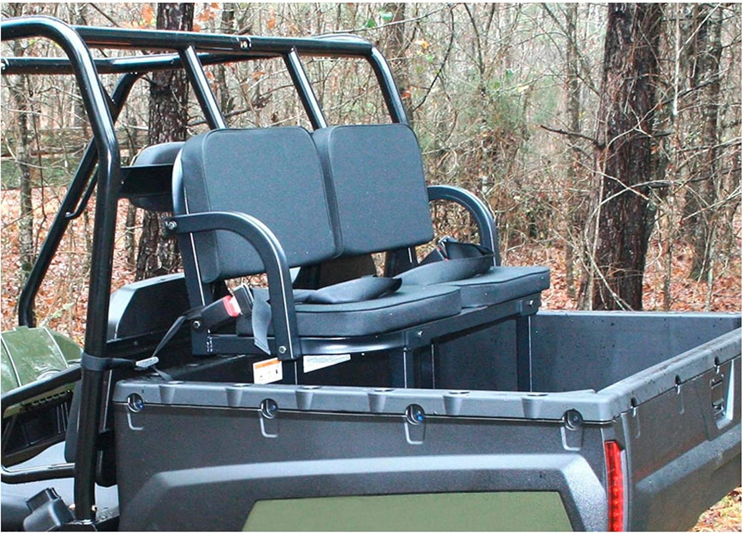 Great Day Original Rumble Seat - For UTVs With30x 30x 12 or Larger Bed Size - 300 lbs Weight Capacity - Black, UVRS100BL