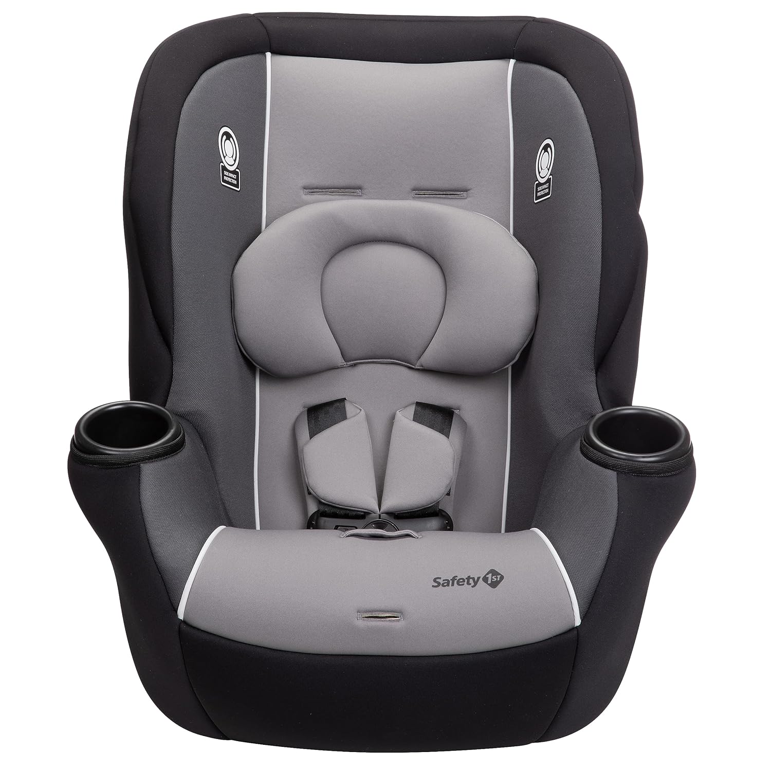 Safety 1st Grand 2-in-1 Booster Car Seat, Forward-Facing with Harness, 30-65 pounds and Belt-Positioning Booster, 40-120 pounds, Capri Teal & Getaway All-in-One Convertible Car Seat, Haze