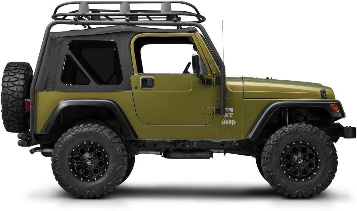 Barricade Roof Rack Basket; Textured Black Compatible with 87-06 Jeep Wrangler YJ & TJ